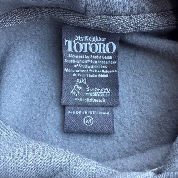 HER UNIVERSE My Neighbor Totoro Hoodie Womens M Medium Studio Ghibli Sweatshirt - Picture 4 of 7